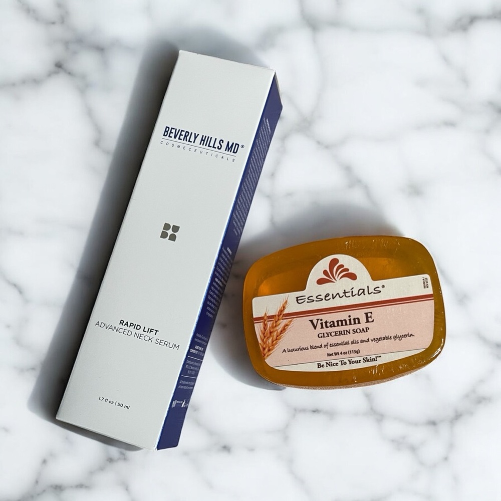 Rapid Lift Advanced Neck Serum & Glycerin soap